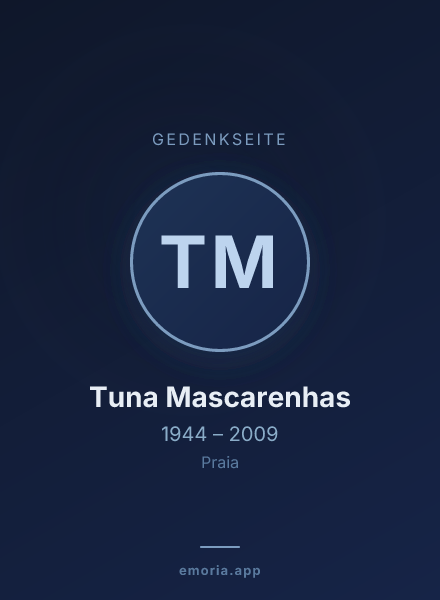 Gedenkportrait von Tuna Mascarenhas