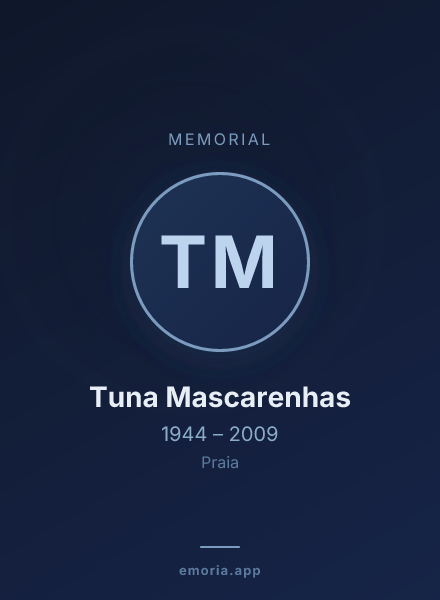 Memorial portrait of Tuna Mascarenhas