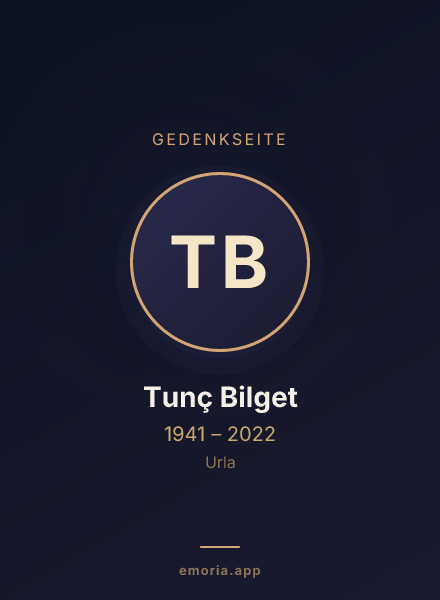 Gedenkportrait von Tunç Bilget