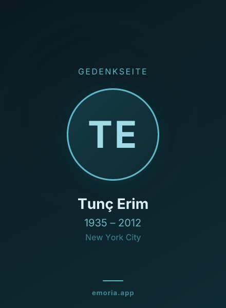 Gedenkportrait von Tunç Erim