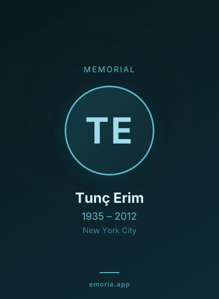 Memorial portrait of Tunç Erim