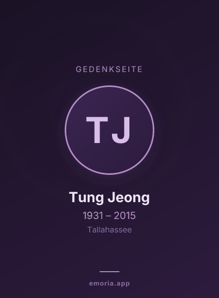 Gedenkportrait von Tung Jeong