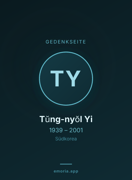 Gedenkportrait von Tŭng-nyŏl Yi