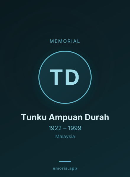 Memorial portrait of Tunku Ampuan Durah