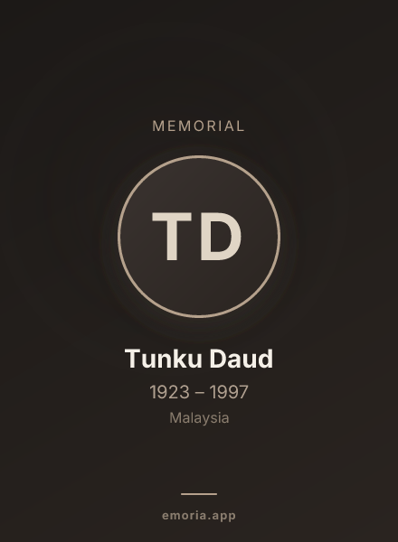 Memorial portrait of Tunku Daud