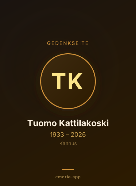 Gedenkportrait von Tuomo Kattilakoski