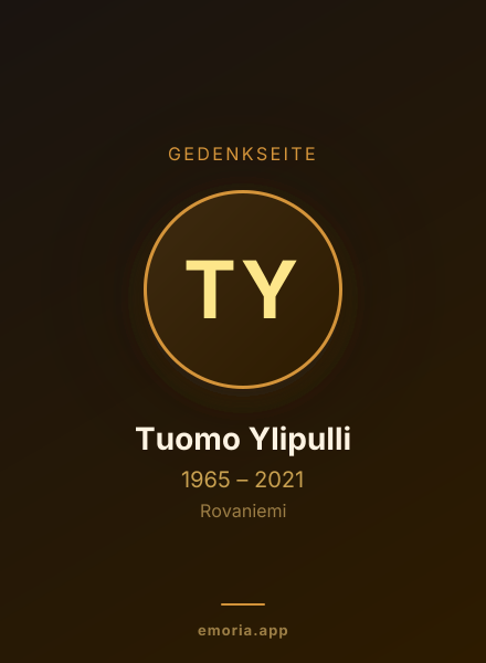 Gedenkportrait von Tuomo Ylipulli