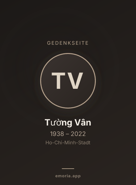 Gedenkportrait von Tường Vân