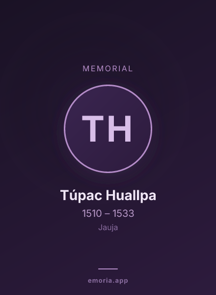 Memorial portrait of Túpac Huallpa