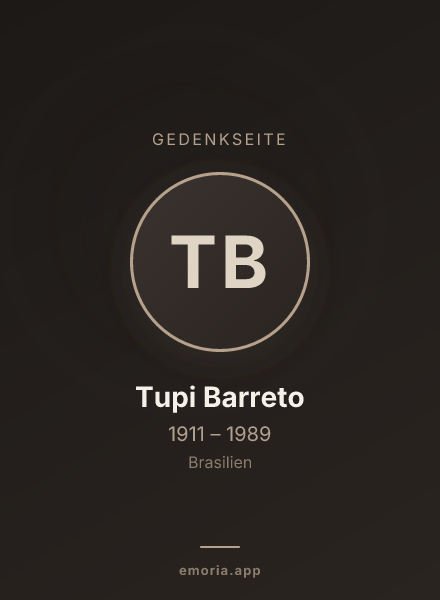 Gedenkportrait von Tupi Barreto