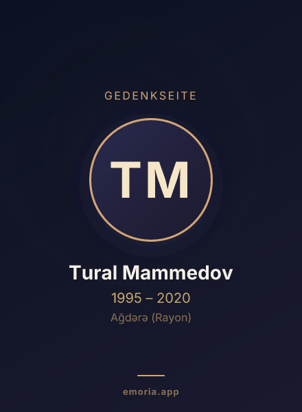 Gedenkportrait von Tural Mammedov