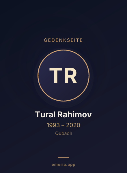 Gedenkportrait von Tural Rahimov