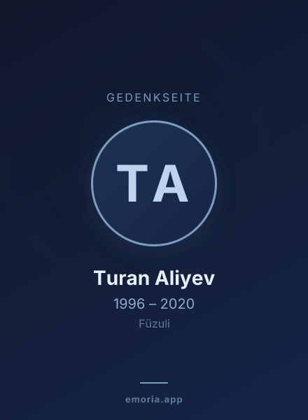 Gedenkportrait von Turan Aliyev