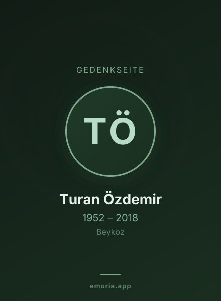 Gedenkportrait von Turan Özdemir