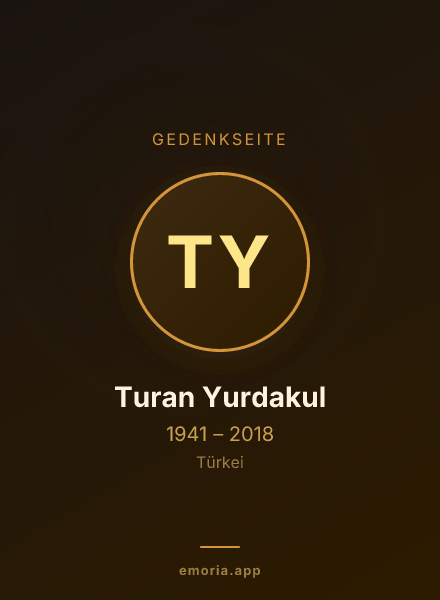 Gedenkportrait von Turan Yurdakul