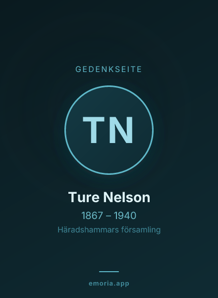 Gedenkportrait von Ture Nelson