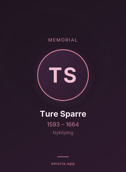 Memorial portrait of Ture Sparre