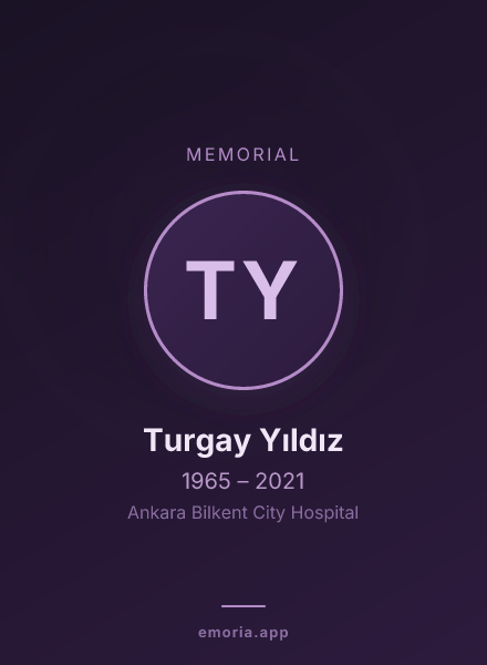 Memorial portrait of Turgay Yıldız