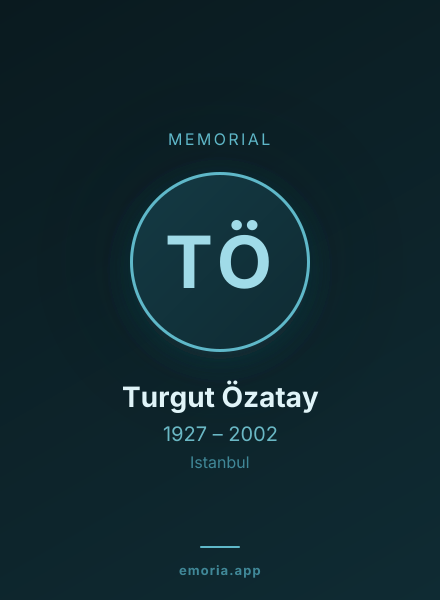 Memorial portrait of Turgut Özatay
