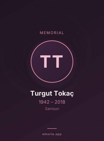 Memorial portrait of Turgut Tokaç