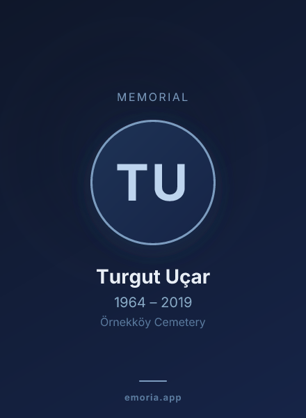 Memorial portrait of Turgut Uçar