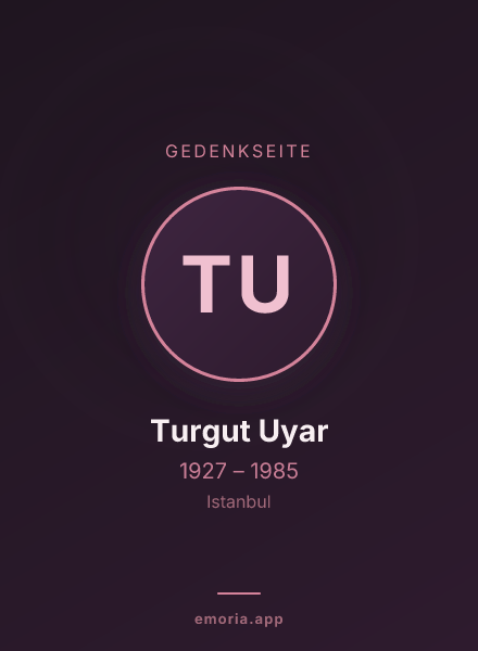 Gedenkportrait von Turgut Uyar