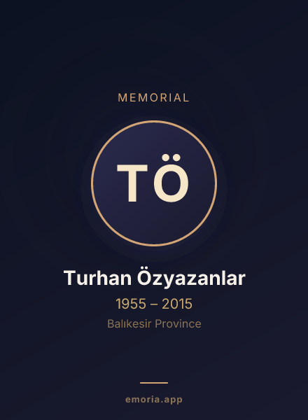 Memorial portrait of Turhan Özyazanlar