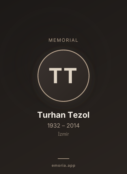 Memorial portrait of Turhan Tezol