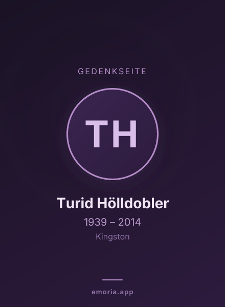 Gedenkportrait von Turid Hölldobler