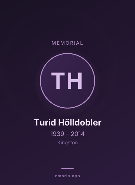 Memorial portrait of Turid Hölldobler