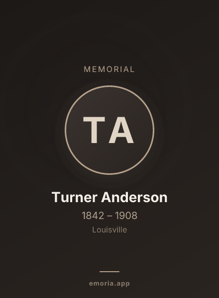 Memorial portrait of Turner Anderson