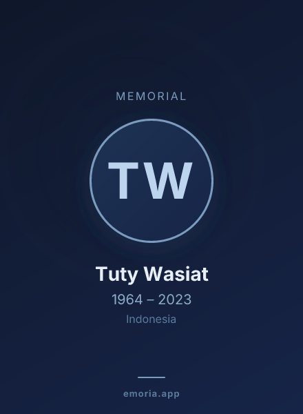 Memorial portrait of Tuty Wasiat