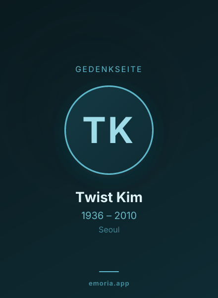 Gedenkportrait von Twist Kim
