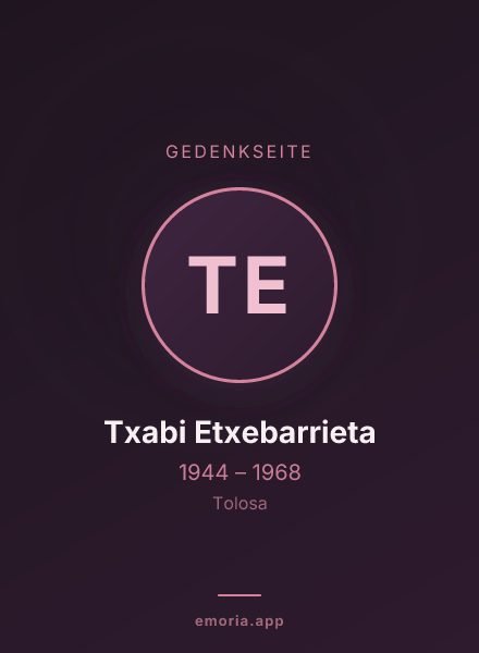 Gedenkportrait von Txabi Etxebarrieta