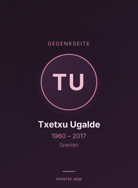 Gedenkportrait von Txetxu Ugalde