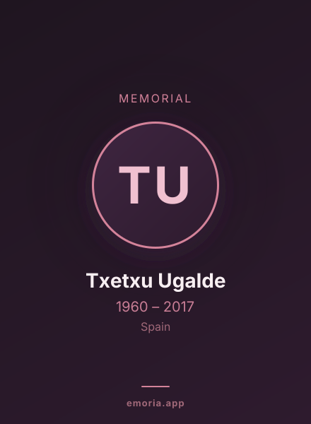 Memorial portrait of Txetxu Ugalde