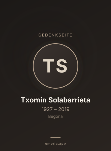 Gedenkportrait von Txomin Solabarrieta