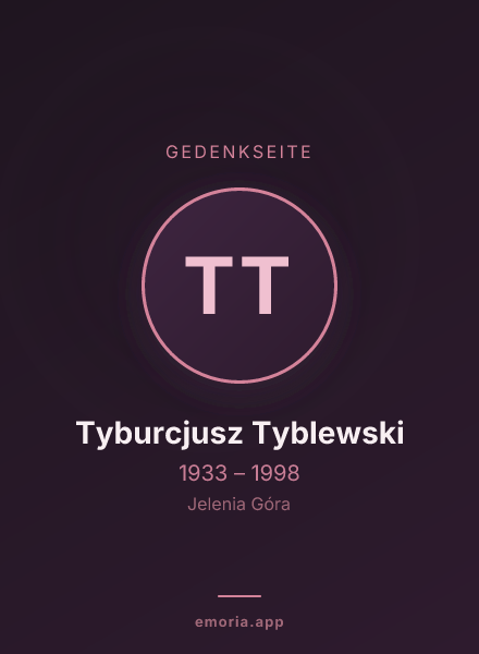 Gedenkportrait von Tyburcjusz Tyblewski