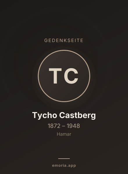 Gedenkportrait von Tycho Castberg