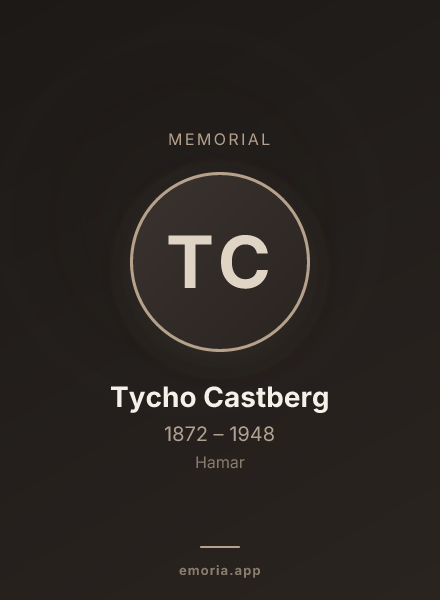 Memorial portrait of Tycho Castberg