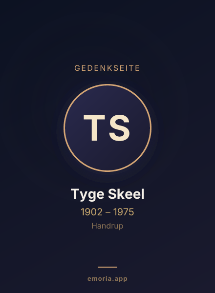 Gedenkportrait von Tyge Skeel