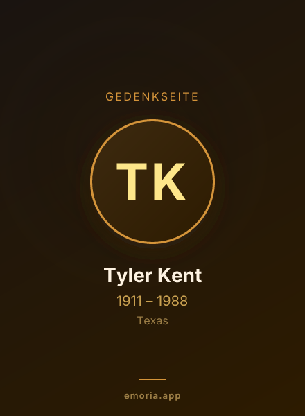 Gedenkportrait von Tyler Kent