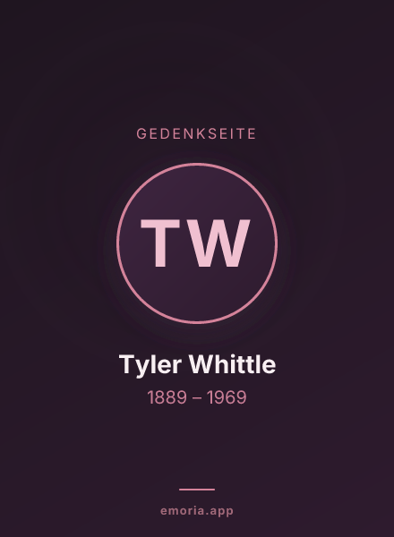 Gedenkportrait von Tyler Whittle