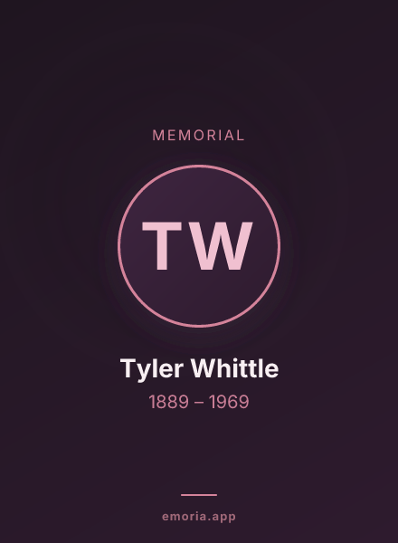 Memorial portrait of Tyler Whittle