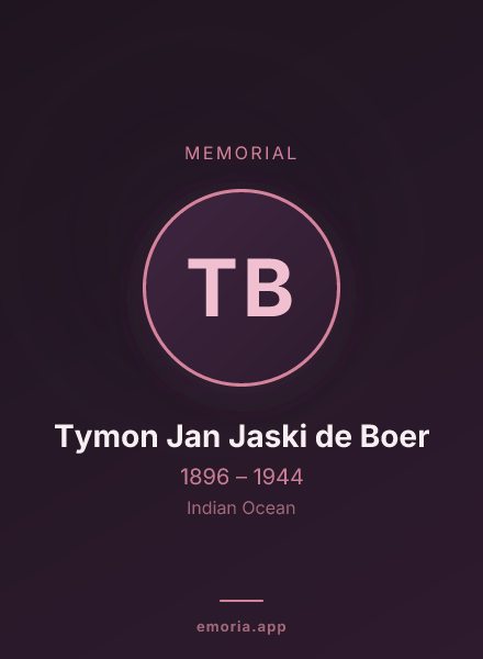 Memorial portrait of Tymon Jan Jaski de Boer