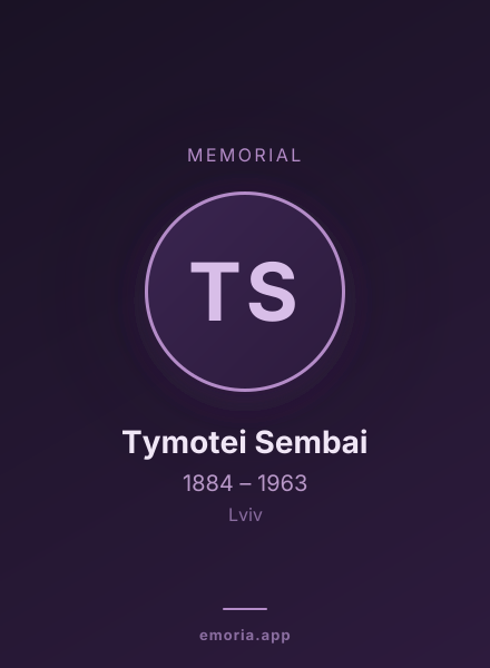 Memorial portrait of Tymotei Sembai