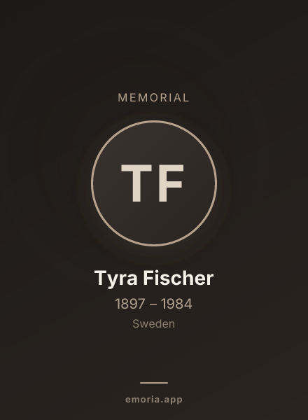Memorial portrait of Tyra Fischer
