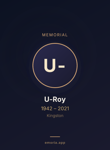 Memorial portrait of U-Roy