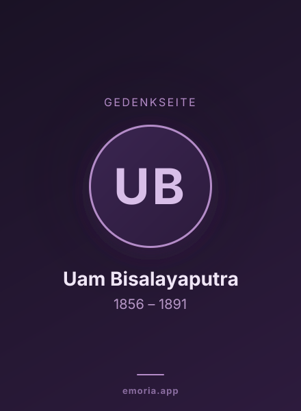 Gedenkportrait von Uam Bisalayaputra