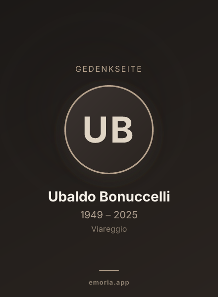 Gedenkportrait von Ubaldo Bonuccelli
